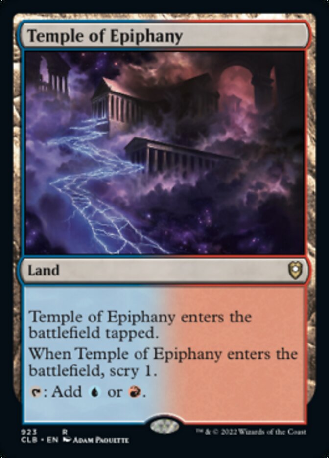 Temple of Epiphany [Commander Legends: Battle for Baldur's Gate] - Magic: The Gathering - Card Brawlers | Quebec | Canada |