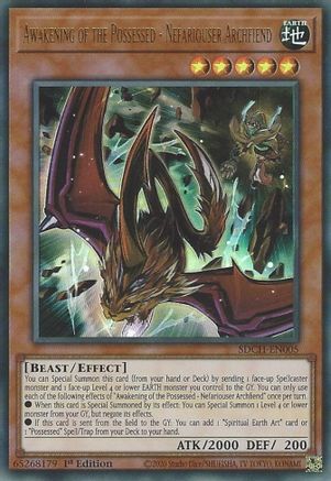 Awakening of the Possessed - Nefariouser Archfiend [SDCH-EN005] Ultra Rare - Yu-Gi-Oh! - Card Brawlers | Quebec | Canada |