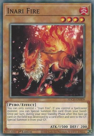 Inari Fire [SDCH-EN009] Common - Yu-Gi-Oh! - Card Brawlers | Quebec | Canada |