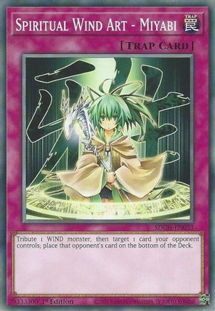 Spiritual Wind Art - Miyabi [SDCH-EN033] Common - Yu-Gi-Oh! - Card Brawlers | Quebec | Canada |
