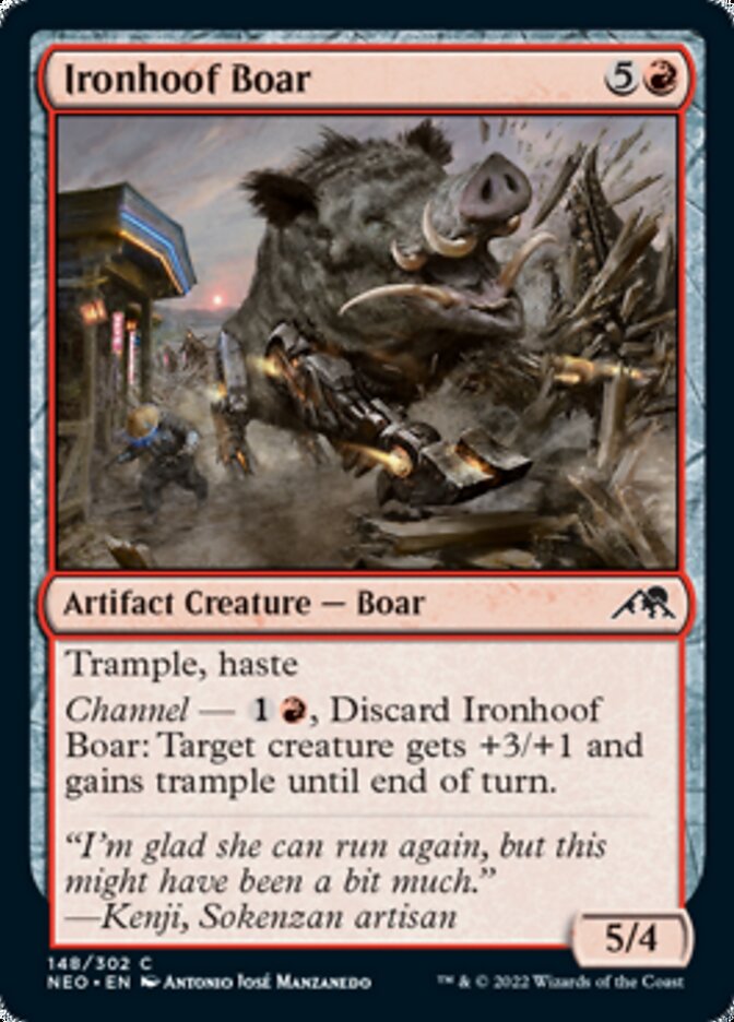 Ironhoof Boar [Kamigawa: Neon Dynasty] - Magic: The Gathering - Card Brawlers | Quebec | Canada |