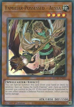 Familiar-Possessed - Aussa (Alternate Art) [SDCH-EN037] Ultra Rare - Yu-Gi-Oh! - Card Brawlers | Quebec | Canada |