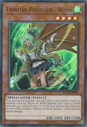 Familiar-Possessed - Wynn (Alternate Art) [SDCH-EN040] Ultra Rare - Yu-Gi-Oh! - Card Brawlers | Quebec | Canada |