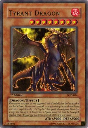 Tyrant Dragon [LOD-034] Ultra Rare - Yu-Gi-Oh! - Card Brawlers | Quebec | Canada |