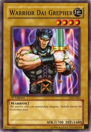 Warrior Dai Grepher [LOD-020] Common - Yu-Gi-Oh! - Card Brawlers | Quebec | Canada |