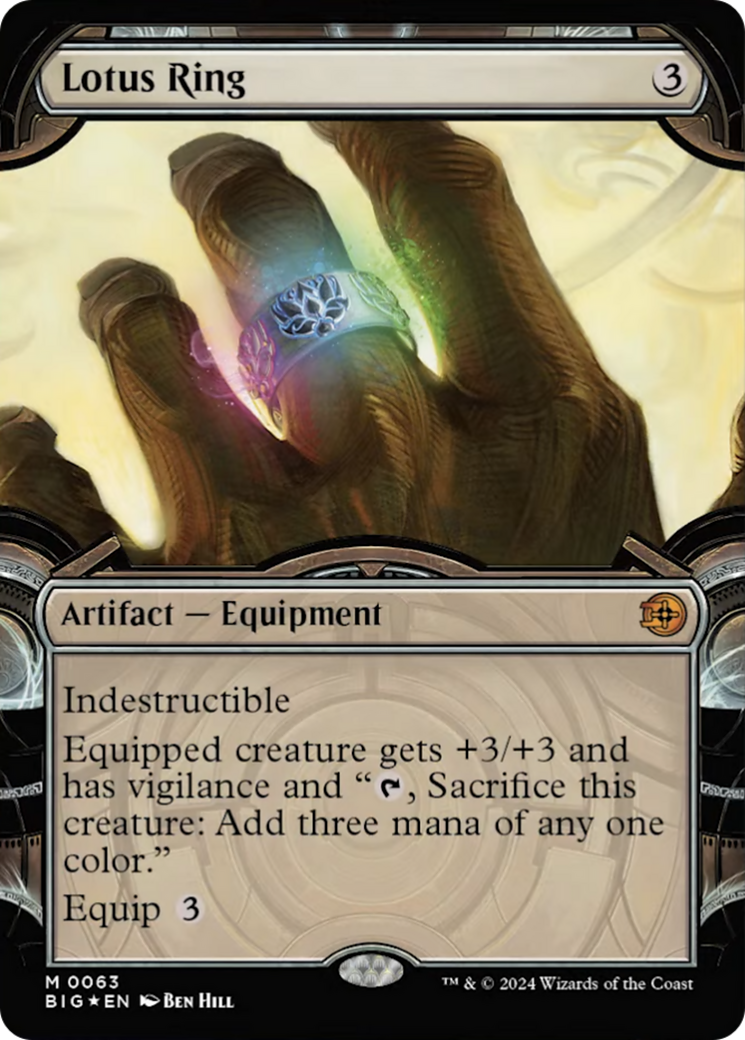 Lotus Ring (Showcase) (Raised Foil) [Outlaws of Thunder Junction: The Big Score] - Magic: The Gathering - Card Brawlers | Quebec | Canada |
