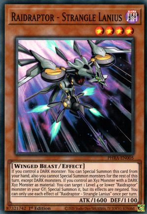 Raidraptor - Strangle Lanius [PHRA-EN005] Super Rare - Yu-Gi-Oh! - Card Brawlers | Quebec | Canada |