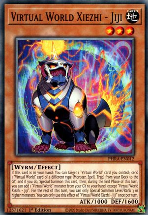 Virtual World Xiezhi - Jiji [PHRA-EN012] Common - Yu-Gi-Oh! - Card Brawlers | Quebec | Canada |