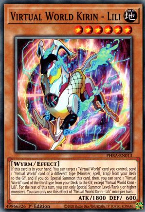 Virtual World Kirin - Lili [PHRA-EN013] Common - Yu-Gi-Oh! - Card Brawlers | Quebec | Canada |