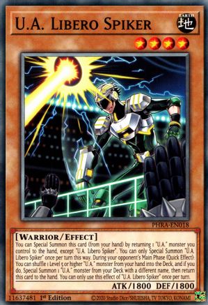 U.A. Libero Spiker [PHRA-EN018] Common - Yu-Gi-Oh! - Card Brawlers | Quebec | Canada |