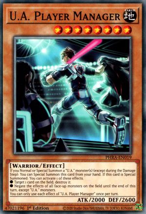 U.A. Player Manager [PHRA-EN019] Common - Yu-Gi-Oh! - Card Brawlers | Quebec | Canada |