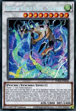 Virtual World Kyubi - Shenshen [PHRA-EN036] Secret Rare - Yu-Gi-Oh! - Card Brawlers | Quebec | Canada |