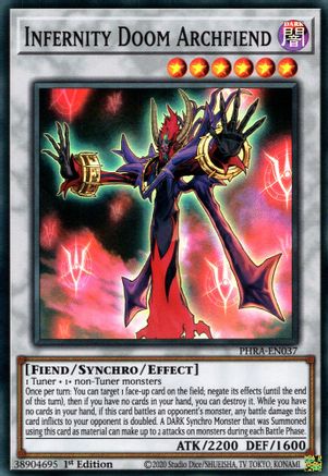 Infernity Doom Archfiend [PHRA-EN037] Super Rare - Yu-Gi-Oh! - Card Brawlers | Quebec | Canada |