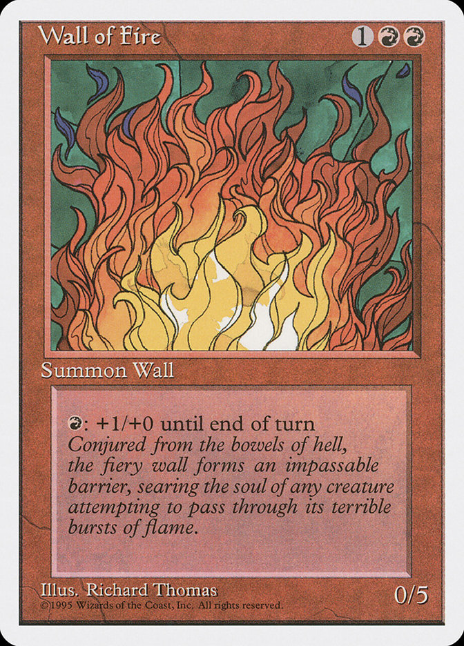 Wall of Fire [Fourth Edition] - Magic: The Gathering - Card Brawlers | Quebec | Canada |