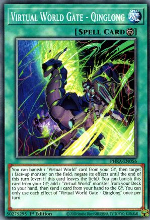 Virtual World Gate - Qinglong [PHRA-EN056] Common - Yu-Gi-Oh! - Card Brawlers | Quebec | Canada |