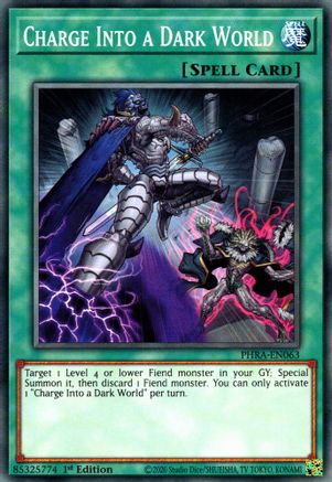Charge Into a Dark World [PHRA-EN063] Common - Yu-Gi-Oh! - Card Brawlers | Quebec | Canada |