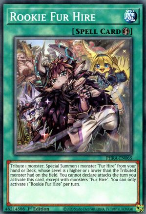 Rookie Fur Hire [PHRA-EN065] Common - Yu-Gi-Oh! - Card Brawlers | Quebec | Canada |