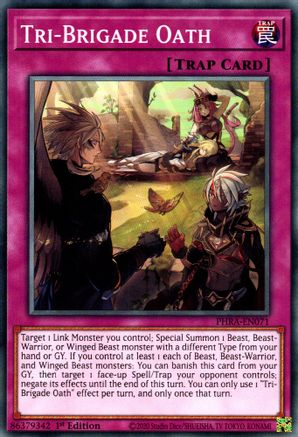 Tri-Brigade Oath [PHRA-EN071] Common - Yu-Gi-Oh! - Card Brawlers | Quebec | Canada |