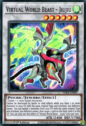 Virtual World Beast - Jiujiu [PHRA-EN097] Super Rare - Yu-Gi-Oh! - Card Brawlers | Quebec | Canada |