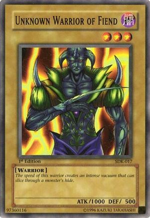 Unknown Warrior of Fiend (SDK-017) Common / Short Print
