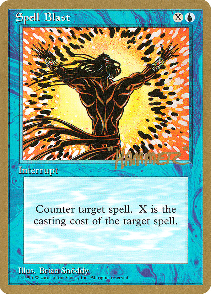 Spell Blast (Shawn "Hammer" Regnier) [Pro Tour Collector Set] - Magic: The Gathering - Card Brawlers | Quebec | Canada |