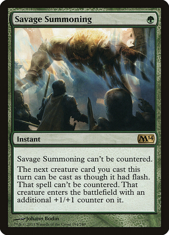 Savage Summoning [Magic 2014] - Magic: The Gathering - Card Brawlers | Quebec | Canada |