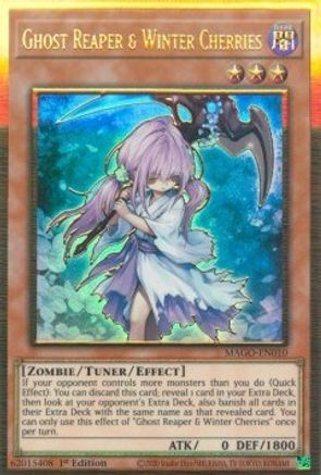 Ghost Reaper & Winter Cherries [MAGO-EN010] Gold Rare - Yu-Gi-Oh! - Card Brawlers | Quebec | Canada |
