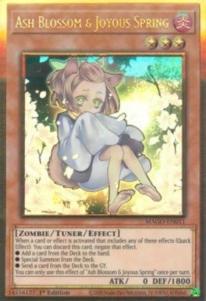 Ash Blossom & Joyous Spring (Alternate Art) [MAGO-EN011] Gold Rare - Yu-Gi-Oh! - Card Brawlers | Quebec | Canada |