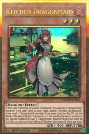 Kitchen Dragonmaid [MAGO-EN022] Gold Rare - Yu-Gi-Oh! - Card Brawlers | Quebec | Canada |