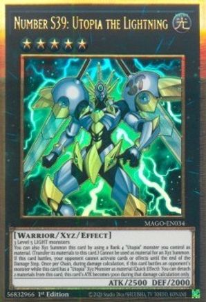 Number S39: Utopia the Lightning [MAGO-EN034] Gold Rare - Yu-Gi-Oh! - Card Brawlers | Quebec | Canada |