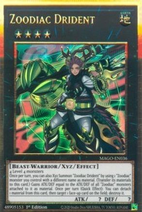 Zoodiac Drident [MAGO-EN036] Gold Rare - Yu-Gi-Oh! - Card Brawlers | Quebec | Canada |