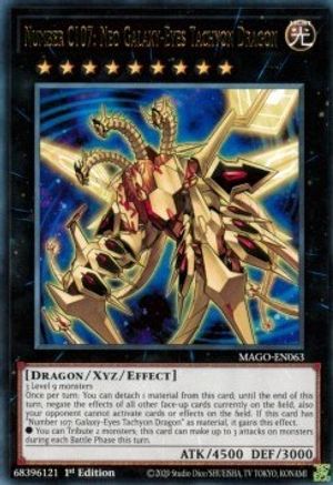 Number C107: Neo Galaxy-Eyes Tachyon Dragon [MAGO-EN063] Rare - Yu-Gi-Oh! - Card Brawlers | Quebec | Canada |