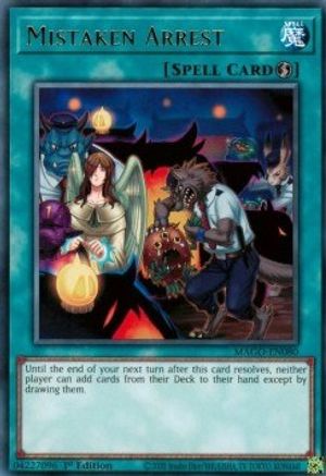 Mistaken Arrest [MAGO-EN080] Rare - Yu-Gi-Oh! - Card Brawlers | Quebec | Canada |