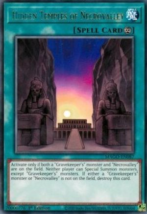 Hidden Temples of Necrovalley [MAGO-EN087] Rare - Yu-Gi-Oh! - Card Brawlers | Quebec | Canada |