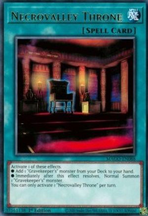 Necrovalley Throne [MAGO-EN088] Rare - Yu-Gi-Oh! - Card Brawlers | Quebec | Canada |