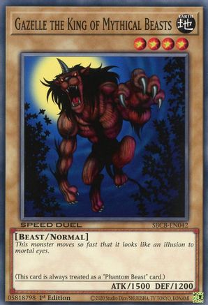 Gazelle the King of Mythical Beasts [SBCB-EN042] Common - Yu-Gi-Oh! - Card Brawlers | Quebec | Canada |