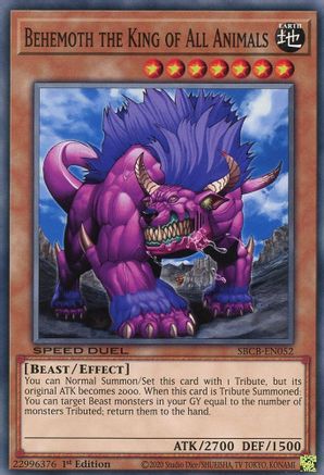 Behemoth the King of All Animals [SBCB-EN052] Common - Yu-Gi-Oh! - Card Brawlers | Quebec | Canada |