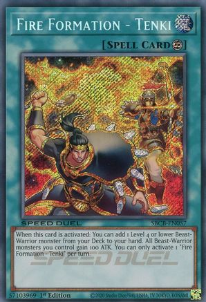 Fire Formation - Tenki (Secret) [SBCB-EN057] Secret Rare - Yu-Gi-Oh! - Card Brawlers | Quebec | Canada |