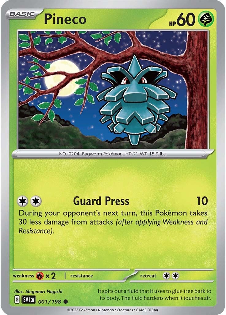 Pineco (001/198) [Scarlet & Violet: Base Set] - Pokémon - Card Brawlers | Quebec | Canada |