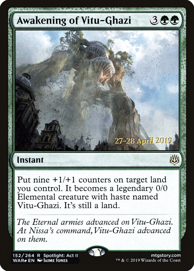 Awakening of Vitu-Ghazi [War of the Spark Prerelease Promos] - Magic: The Gathering - Card Brawlers | Quebec | Canada |