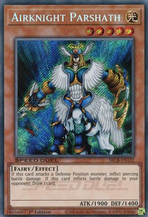 Airknight Parshath (Secret) [SBCB-EN132] Secret Rare - Yu-Gi-Oh! - Card Brawlers | Quebec | Canada |