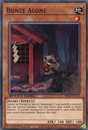 Bonze Alone [SBCB-EN137] Common - Yu-Gi-Oh! - Card Brawlers | Quebec | Canada |
