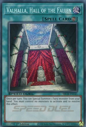 Valhalla, Hall of the Fallen (Secret) [SBCB-EN141] Secret Rare - Yu-Gi-Oh! - Card Brawlers | Quebec | Canada |