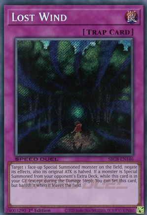 Lost Wind (Secret) [SBCB-EN146] Secret Rare - Yu-Gi-Oh! - Card Brawlers | Quebec | Canada |
