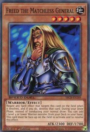 Freed the Matchless General [SBCB-EN149] Common - Yu-Gi-Oh! - Card Brawlers | Quebec | Canada |