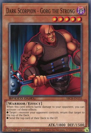 Dark Scorpion - Gorg the Strong [SBCB-EN155] Common - Yu-Gi-Oh! - Card Brawlers | Quebec | Canada |