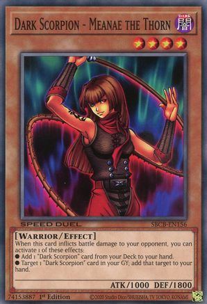 Dark Scorpion - Meanae the Thorn [SBCB-EN156] Common - Yu-Gi-Oh! - Card Brawlers | Quebec | Canada |