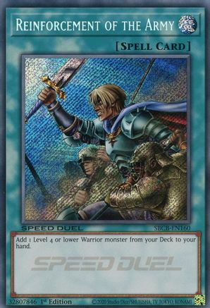 Reinforcement of the Army (Secret) [SBCB-EN160] Secret Rare - Yu-Gi-Oh! - Card Brawlers | Quebec | Canada |
