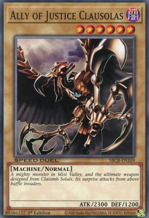 Ally of Justice Clausolas [SBCB-EN169] Common - Yu-Gi-Oh! - Card Brawlers | Quebec | Canada |