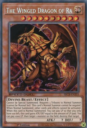 The Winged Dragon of Ra [SBCB-EN203] Secret Rare